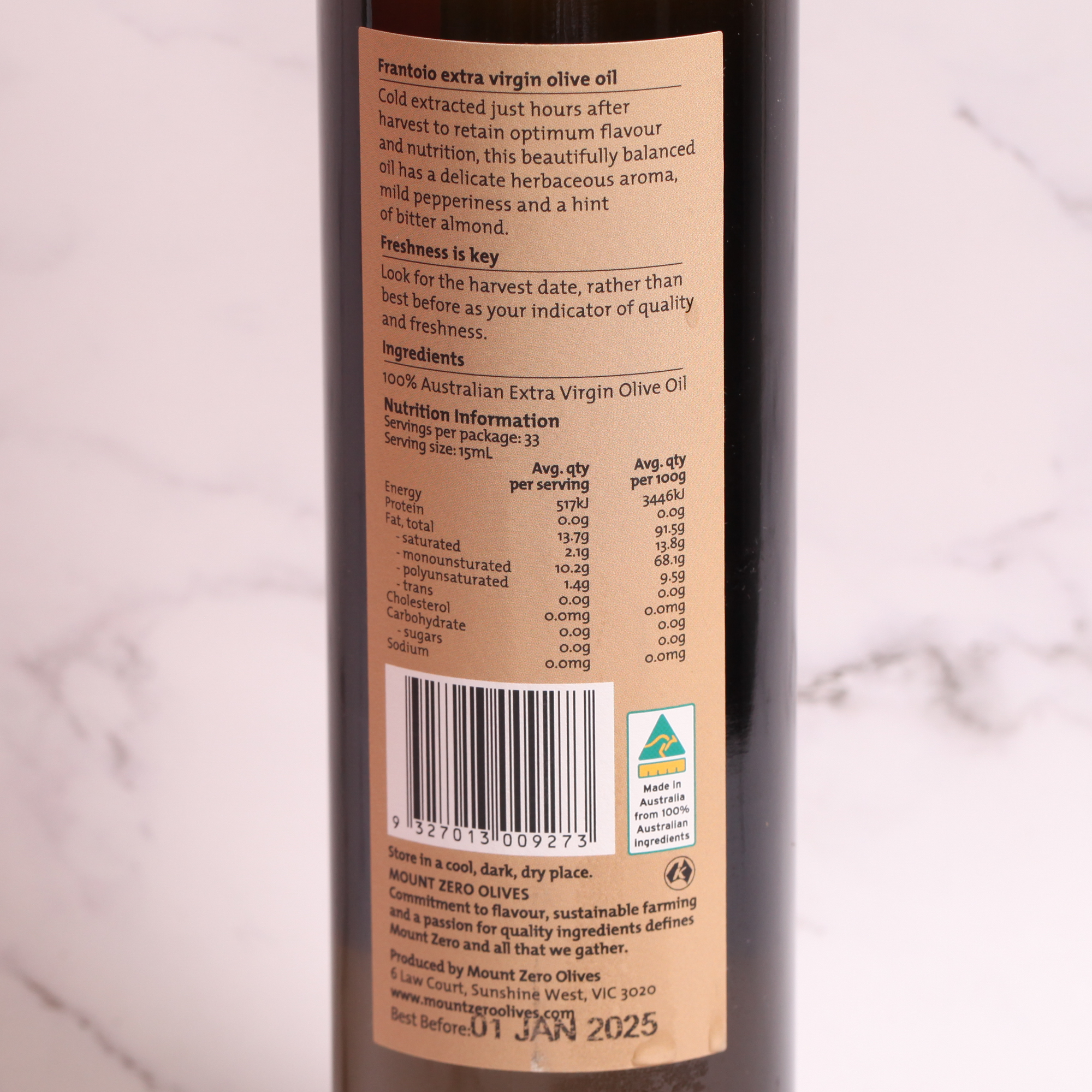 Frantoio EVOO - Mount Zero